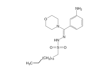 1-hexadecanesulfonic acid, (m-amino-alpha-morpholinobenzylidene)hydrazide