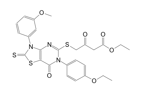 butanoic acid, 4-[[6-(4-ethoxyphenyl)-2,3,6,7-tetrahydro-3-(3-methoxyphenyl)-7-oxo-2-thioxothiazolo[4,5-d]pyrimidin-5-yl]thio]-3-oxo-, ethyl ester