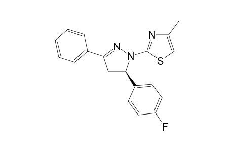 (5R)-2-[5-(4-Fluorophenyl)-3-phenyl-4,5-dihydropyrazol-1-yl]-4-methylthiazole