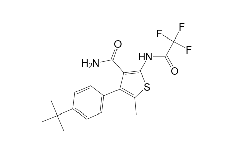 4-(4-Tert-butylphenyl)-5-methyl-2-[(trifluoroacetyl)amino]-3-thiophenecarboxamide