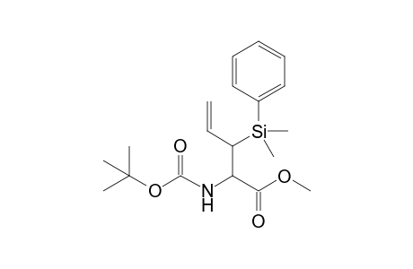 Methyl 2-[(tert-Butoxycarbonyl)amino]-3-[(dimethyl)phenylsilyl]pent-4-enoate