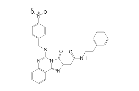 2-{5-[(4-nitrobenzyl)sulfanyl]-3-oxo-2,3-dihydroimidazo[1,2-c]quinazolin-2-yl}-N-(2-phenylethyl)acetamide