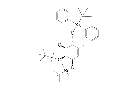 (1S,2R,5R,6S)-5,6-bis{[(1',1'-Dimethylethyl)dimethylsilyl)oxy}-2-[[(1",1"-dimethylethyl)diphenylsilyl]oxy}-3-methylcyclohex-3-enol