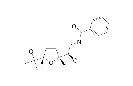 N-[2-HYDROXY-2-[5-(1-HYDROXY-1-METHYLETHYL)-2-METHYL-TETRAHYDROFURAN-2-YL]-ETHYL]-BENZAMIDE