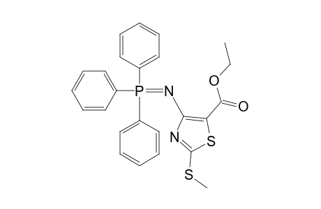 2-(methylthio)-4-(triphenylphosphoranylideneamino)-5-thiazolecarboxylic acid ethyl ester