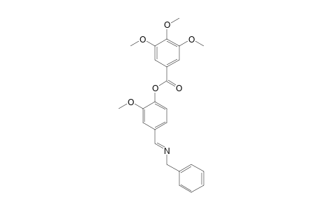 4-(N-benzylformimidoyl)-2-methoxyphenol, 3,4,5-trimethoxybenzoate