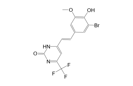 2(3H)-pyrimidinone, 4-[(E)-2-(3-bromo-4-hydroxy-5-methoxyphenyl)ethenyl]-6-(trifluoromethyl)-