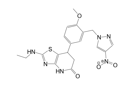 thiazolo[4,5-b]pyridin-5(4H)-one, 2-(ethylamino)-6,7-dihydro-7-[4-methoxy-3-[(4-nitro-1H-pyrazol-1-yl)methyl]phenyl]-