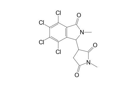 4,5,6,7-Tetrachloro-2-methyl-3-(N'-methylsuccinimido)isoindolin-1-one