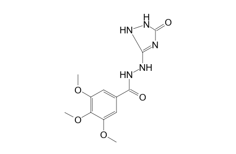 3,4,5-trimethoxybenzoic acid, 2-(5-oxo-delta^3-1,2,4-triazolin-3-yl)hydrazide