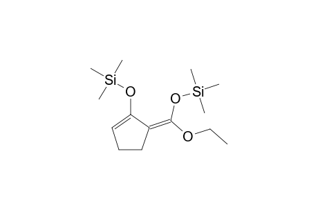 3-{Ethoxy[(trimethylsily)oxy]methylidene}-6-methyl-2-[(trimethylsilyl)oxy]cyclopent-1-ene