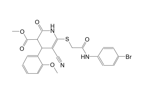 3-pyridinecarboxylic acid, 6-[[2-[(4-bromophenyl)amino]-2-oxoethyl]thio]-5-cyano-1,2,3,4-tetrahydro-4-(2-methoxyphenyl)-2-oxo-, methyl ester