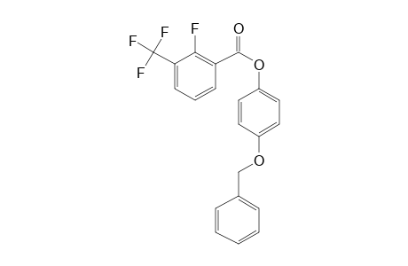 2-Fluoro-3-trifluoromethylbenzoic acid, 4-benzyloxyphenyl ester