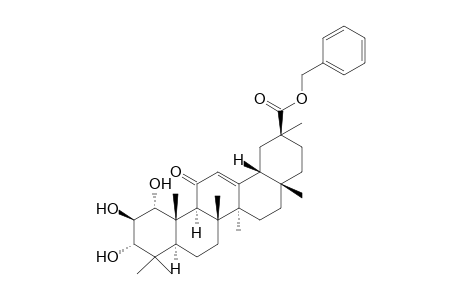 Benzyl 1.alpha.,2.beta.,3.alpha.-trihydroxy-11-oxo-18.beta.-olean-12-en-30-oate