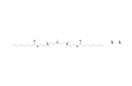 [(methylimino)diethylene]bis[dimethyl(2-hydroxyethyl)ammonium] dibromide, dioctanoate (ester)