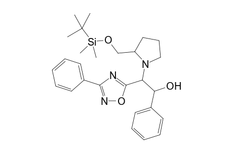 2'-[2"-(t-Butyldimethyloxymethyl)pyrrolidin-1''-yl]-1'-phenyl-2'-(3-phenyl-1,2,4-oxadiazol-5-yl)]ethanol