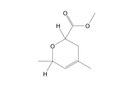 3,6-Dihydro-cis-4,6-dimethyl-2H-pyran-2-carboxylic acid, methyl ester