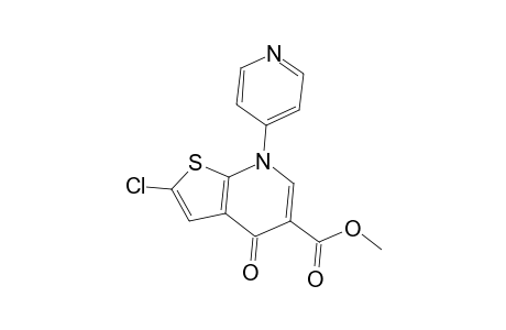 Methyl 2-chloro-4-oxo-7-(4-pyridinyl)-4,7-dihydrothieno[2,3-b]pyridine-5-carboxylate