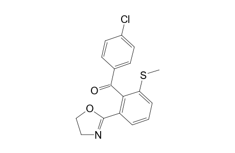 (4-Chlorophenyl)(2-(4,5-dihydrooxazol-2-yl)-6-(methylthio)phenyl)methanone