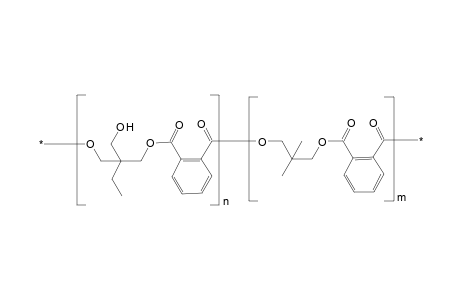 Phthalic acid-neopentylglycol-trimethylolpropane polyester, structure is approximated