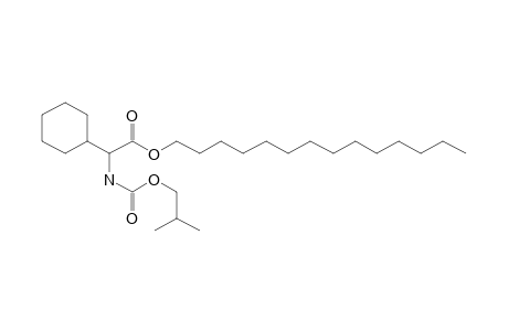 Glycine, 2-cyclohexyl-N-isobutoxycarbonyl-, tetradecyl ester