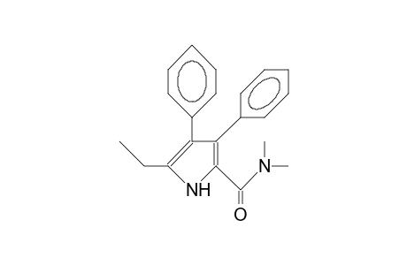 5-Ethyl-2-(dimethylcarbamoyl)-3,4-diphenyl-1H-pyrrole