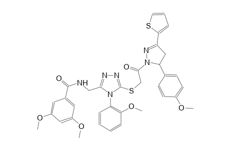 benzamide, N-[[5-[[2-[4,5-dihydro-5-(4-methoxyphenyl)-3-(2-thienyl)-1H-pyrazol-1-yl]-2-oxoethyl]thio]-4-(2-methoxyphenyl)-4H-1,2,4-triazol-3-yl]methyl]-3,5-dimethoxy-