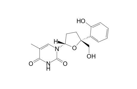 (2S,5R)-1-(5-(2-Hydroxyphenyl)-5-hydroxymethyltetrahydrofuran-2-yl)-5-methyl-1H-pyrimidine-2,4-dione