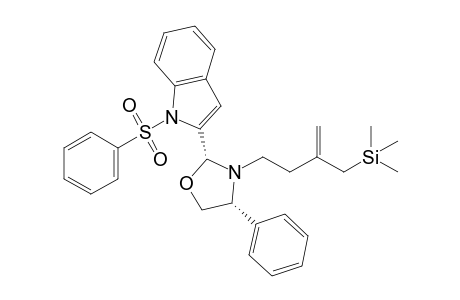 (2R,4R)-4-Phenyl-2-[1-(phenylsulfonyl)-2-indolyl]-3-[3-(trimethylsilylmethyl)-3-butenyl]-1,3-oxazolidine