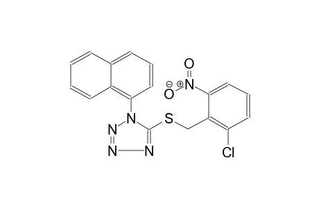 1H-tetrazole, 5-[[(2-chloro-6-nitrophenyl)methyl]thio]-1-(1-naphthalenyl)-