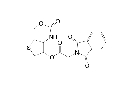 1H-isoindole-2-acetic acid, 2,3-dihydro-1,3-dioxo-, (3R,4S)-tetrahydro-4-[(methoxycarbonyl)amino]thienyl ester