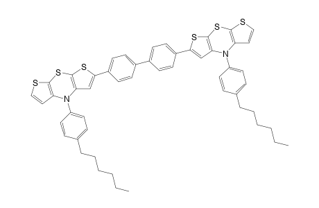 4,4'-Bis(4-(4-hexylphenyl)-4H-dithieno[2,3-b:3',2'-e][1,4]thiazin-2-yl)-1,1'-biphenyl