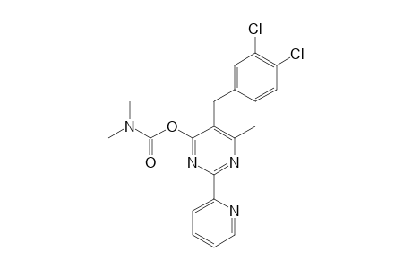 5-(3,4-dichlorobenzyl)-6-methyl-2-(2-pyridyl)-4-pyrimidinol, dimethylcarbamate (ester)