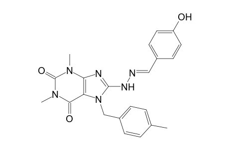 4-hydroxybenzaldehyde [1,3-dimethyl-7-(4-methylbenzyl)-2,6-dioxo-2,3,6,7-tetrahydro-1H-purin-8-yl]hydrazone