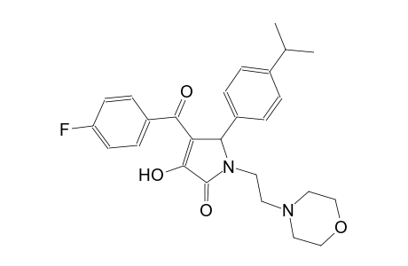 4-(4-fluorobenzoyl)-3-hydroxy-5-(4-isopropylphenyl)-1-[2-(4-morpholinyl)ethyl]-1,5-dihydro-2H-pyrrol-2-one