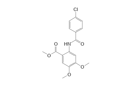 Methyl 2-[(4-chlorobenzoyl)amino]-4,5-dimethoxybenzoate