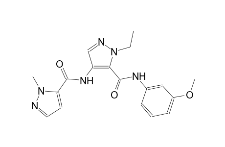 1-ethyl-N-(3-methoxyphenyl)-4-{[(1-methyl-1H-pyrazol-5-yl)carbonyl]amino}-1H-pyrazole-5-carboxamide