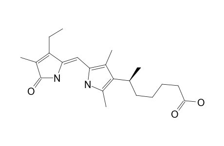 (+)-(S)-6-(4-ethyl-3,8,10-trimethyl-2-oxo-1,11-dihydrodipyrrin-9-yl)heptanoic acid