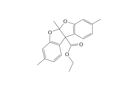 5a,10b-dihydro-3,5a,8-trimethylbenzofuro[2,3-b]benzofuran-10b-carboxylic acid, ethyl ester