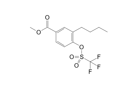 Methyl 3-butyl-4-(trifluoromethylsulfonyloxy)benzoate