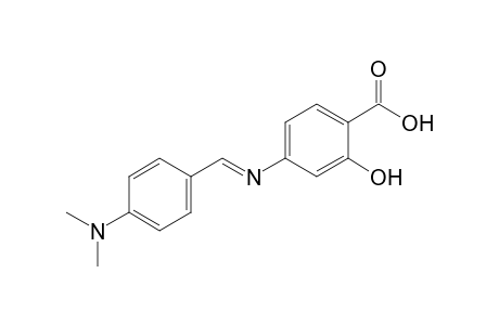 4-{[p-(dimethylamino)benzylidene]amino}salicylic acid