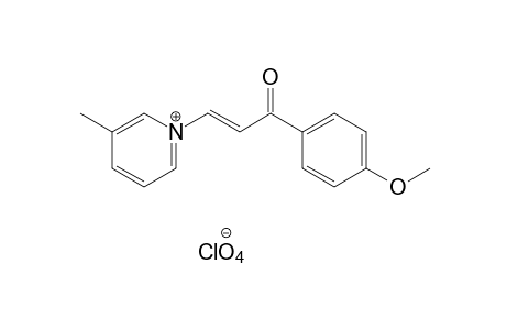 trans-1-[3-(p-methoxyphenyl)-3-oxopropenyl]-3-picolinium perchlorate