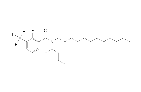 Benzamide, 2-fluoro-3-trifluoromethyl-N-(2-pentyl)-N-dodecyl-