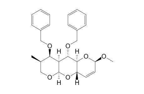 7H-Dipyrano[2,3-b:2',3'-e]pyran, 2,4a,5a,8,9,9a,10,10a-octahydro-2-methoxy-8-methyl-9,10-bis(phenylmethoxy)-, [2R-(2.alpha.,4a.beta.,5a.alpha.,8.beta.,9.beta.,9a.alpha.,10.alpha.,10a.alpha.)]-