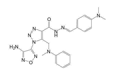1-(4-amino-1,2,5-oxadiazol-3-yl)-N'-{(E)-[4-(dimethylamino)phenyl]methylidene}-5-[(methylanilino)methyl]-1H-1,2,3-triazole-4-carbohydrazide