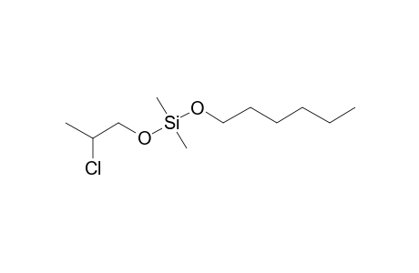 Silane, dimethyl(2-chloropropoxy)hexyloxy-