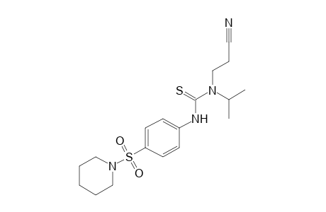 1-(2-cyanoethyl)-1-isopropyl-3-[p-(piperidinosulfonyl)phenyl]-2-thiourea