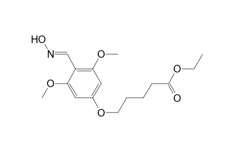 Ethyl 5-(4-hydroximinomethyl-3,5-dimethoxyphenoxy)-valerate
