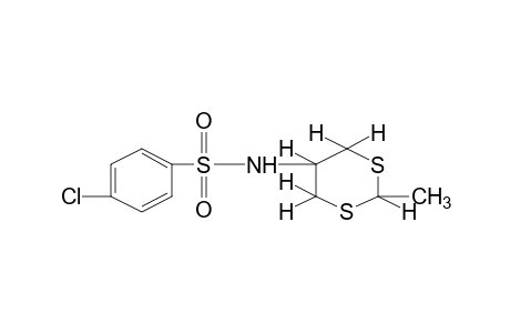 p-chloro-N-(2-methyl-m-dithian-5-yl)benzenesulfonamide