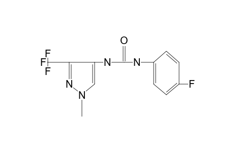1-(p-fluorophenyl)-3-[1-methyl-3-(trifluoromethyl)pyrazol-4-yl]urea